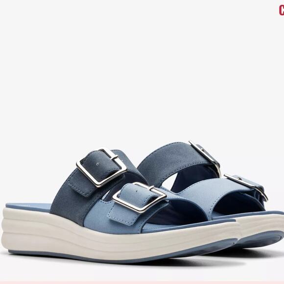 Clarks Shoes - Clarks Drift Buckle Denim Combination